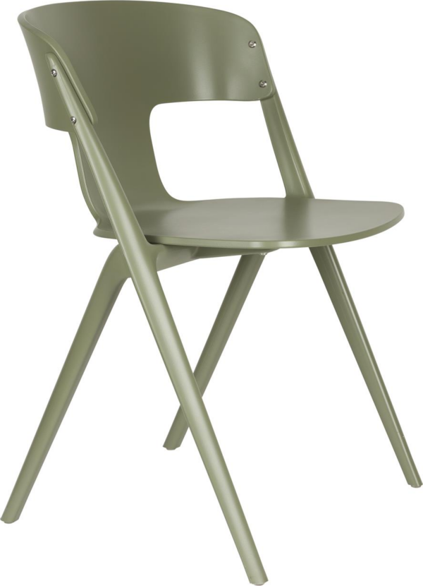 Udendørs spisebordsstol Zuiver Horizon taupe polypropylen havestol H75ÃB57,5ÃD52,5 cm
